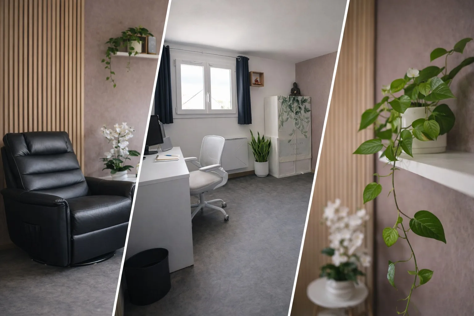 Cabinet de sophrologie de Vincent à La Norville (Essonne 91290) — espace chaleureux et apaisant